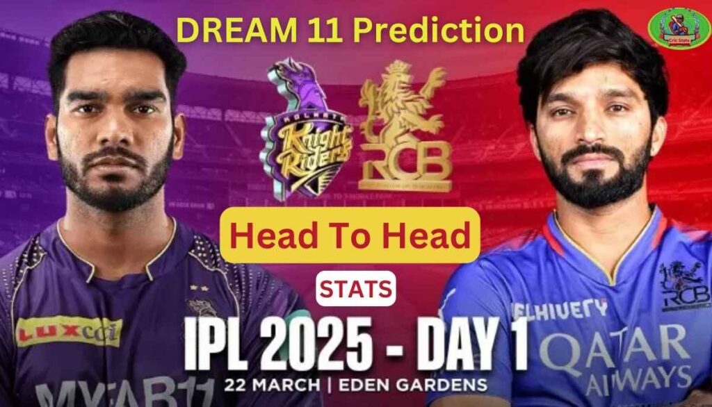 RCB vs KKR head to head prediction
